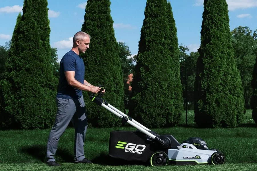 compact electric lawn mower